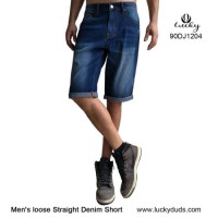 Men Denim Washed Short Fashion Clothing Jeans