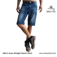 Men Denim Fashion Vintage Carrgo Biker Jeans Shorts Pants