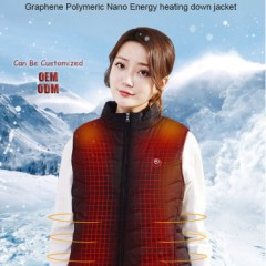 Graphene Polymeric Nano-Energy Heating High Collar Vest Heated Clothes图1