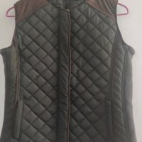 Split Joint Women Quilted Vest Slim in Waistcoat