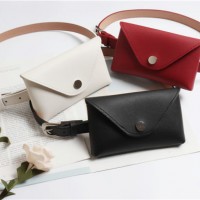 European Fashion Design PU Leather Ladies Money Bag Waist Belt