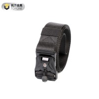 Black Matte Metal Army Belt Military Custom Outdoor Tactical Nylon Belt Tactical Belt Combat Gear Mi