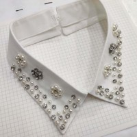 Beaded Detachable Collar Decorative Neckline for Garments