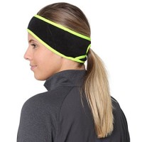 Women Outdoor Winter Ponytail Head Band Polar Fleece Cycling Ski Ear Muff