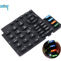 Customized Plastic/Silicone Rubber Laser Engraved Backlit Illuminated Keypad