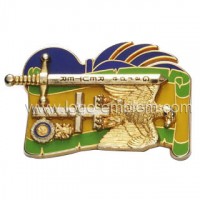 China Factory Custom Logo Military Army Security Pin Military Badge