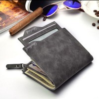 Brand Purse Men Leather Wallet Short Male