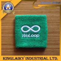 Cotton Wristband with Embroidery Logo for Gift (KBND-07)