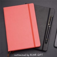 Promotional Gift Customized Moleskin Style Notebook Diary Book with Elastic Strap Band