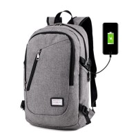 Fashion Waterproof Anti Thief Anti Theft Nylon USB Charging Laptop Backpack Bag