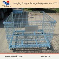 Industrial Steel Folding Warehouse Storage Cage