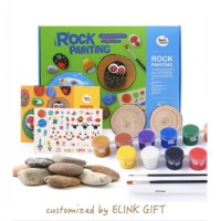 Amazon Hot Selling Customized Rock Painting Set Kids Children Toys