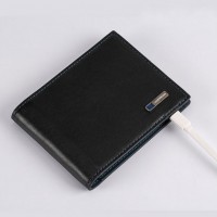 LED Intelligent Light Anti-Theft PU Leather Wallet Smart Wallet