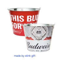 This Bud for You Metal Stainless Steel Ice Bucket with Handle and Bottle Opener