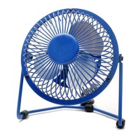 RoHS Approval USB Mini Fan Promotional Gifts Metal 4 Inch Desk Portable USB Fan