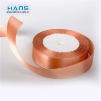 Hans 2019 Hot Sale Promotional Brown Satin Ribbon