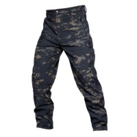 Military Tactical Softshell Pant with Multitarn Black