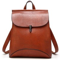 New Fashion Girls School Bags Lady Genuine Leather Backpack Bags for Travelling