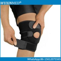 Black Neoprene Hinged Knee Support Brace Cap