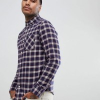 OEM Men's 100% Cotton Casual Flannel Plaid Shirt