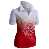 Wholesale Sublimated Women Polo Shirt China Factory Any Size Colors