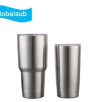 20oz / 30oz Sublimation Snowman Stainless Steel Tumbler (Silver)