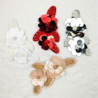 Flowers Bead and Stone Sequins Appliques Embroidery Patches for Clothing