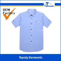 Custom Made Economic Men's Summer Short Sleeve Unisex Work Shirts