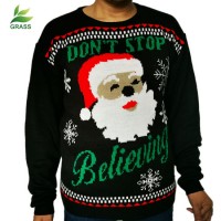 Knitwear Manufacturer Custom Latest Design Christmas Sweater for Man