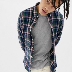 Wholesale Fancy Yarn Dyed Comfortable Men Plaid Flannel Shirt图1