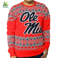 Low MOQ Red Custom Men Christmas Ugly Pullover Sweater