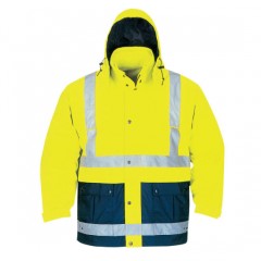 Waterproof Reflective Padded Jacket Safety Working Clothes with Hoodies图1