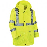 OEM Fluorescent Yellow Hi-Vis Work Security Uniforms with Reflective Tape