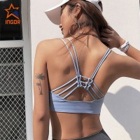 Ingor High Quality Supplex Fabric Sports Bra with Removable Pads Design Your Own Sports Bra