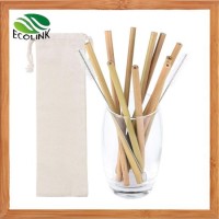 Reusable & Biodegradable /Organic Straw Handmade Bamboo Drinking Straws for Sale