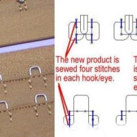 Bra Accessories 4-Stitch Hook and Eye Tape