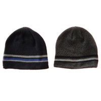 Men's Stripe Autumn Winter Fashion Knitted Warm Beanie Hat Cap