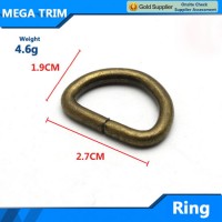 Metal D Ring Fast Selling Anti-Brass D Ring Good Quality Metal Rings