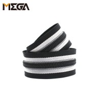 Custom Zipper Black and White Striped Ribbon Nylon Zipper