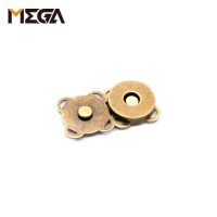 Flower Antique Brass Magnetic Buttons for Clothing