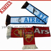 100% Acrylic Jacquard Soccer Football Fans Scarf