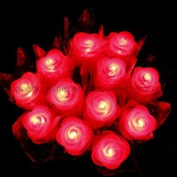 OEM Hot Sale Plastic Colorful LED Artificial Flower