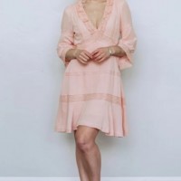 Women's Boho Dress in Peach