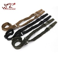 Tactical American Sling 2 Single Point Gun Sling Adjustable Bungee Rifle Gun Sling Strap System Tact