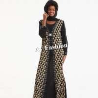 Wholesale African Muslim Thobe with Hijab Stone and Lace