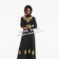 High Quality Fashion Dubai Abaya Muslim Maxi Dress Long Sleeve Islamic Dress for Women