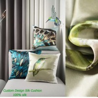 Luxury Custom Design 100% Silk Cushion Silk Sofa Bed Cushion