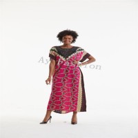 Hot Sale African Modern Plus Size Dress Print Kaftan Design Women Dresses