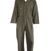 100%Cotton Twillpoly-Cotton-Twill Coverall with Brass Zipper Closure for Crew