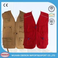 Breathable Net Lining Poly-Cotton Reflective Line Ore Vest